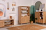 Hanah Home Hazeran Estantería de Madera de Carpe en Roble